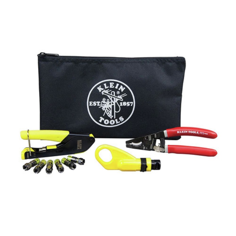Klein Tools Coax Cable Installation Kit with Zipper Pouch - VDV026-211