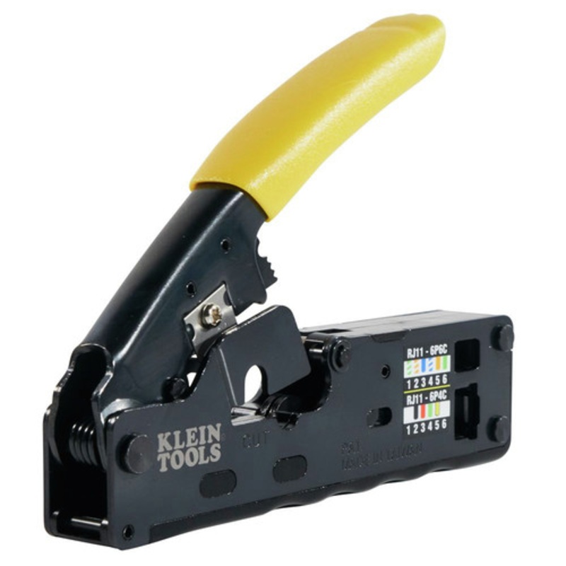 Klein Tools Compact Ratcheting Modular Data Cable Crimper/Wire Stripper/Wire Cutter - VDV226-107