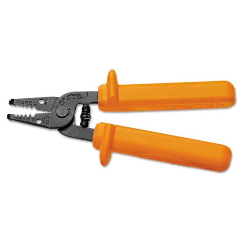 Klein Tools Insulated Wire Stripper and Cutter - Orange - 11045-INS
