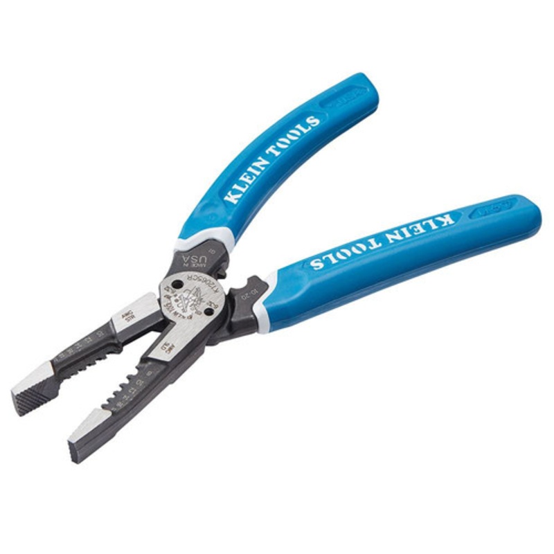 Klein Tools Klein-Kurve 8-20 AWG Heavy-Duty Wire Stripper or Cutter or Crimper Multi Tool - K12065CR