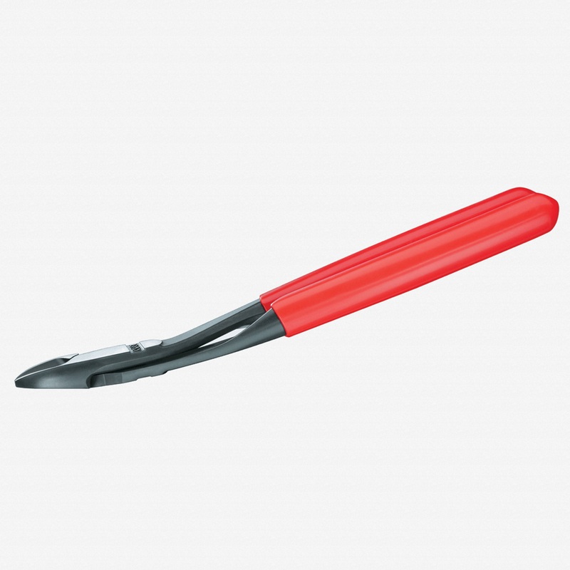 Knipex 10" High Leverage Diagonal Cutters 12 Degree Angled - Plastic Grip
