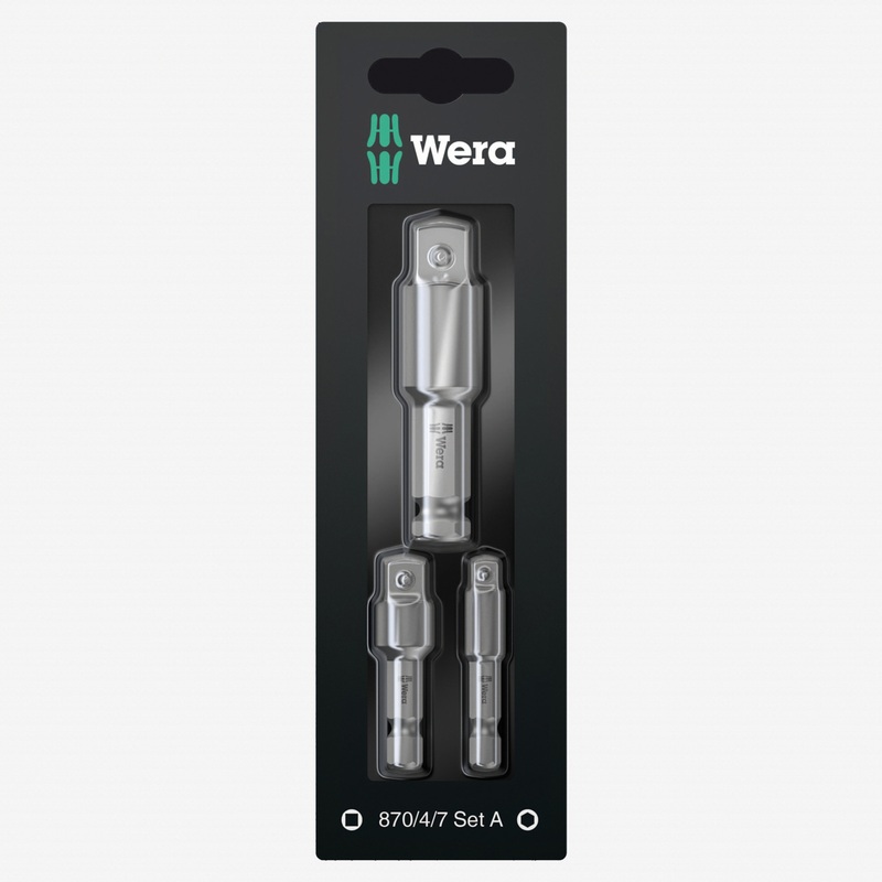 Wera 073200 3 Piece Socket Adaptor Set A SB
