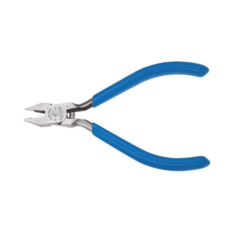 Klein Tools 4 in. Midget Diagonal Cutting Electronics Pliers for Nickel Ribbon Wire - D230-4C