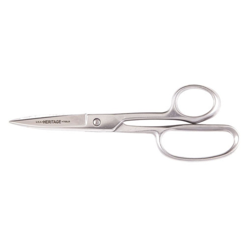Klein Tools 9 in. Straight Stainless Trimmer with Large Ring - G758LR