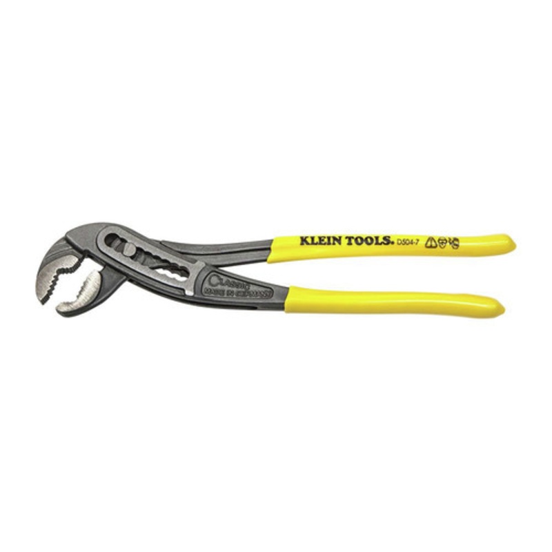 Klein Tools Classic Klaw 7 in. Pump Pliers - Yellow Handle - D504-7