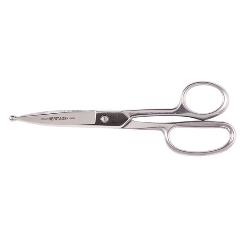 Klein Tools Straight 8 in. Stainless Trimmer with Ball Point - G758BP