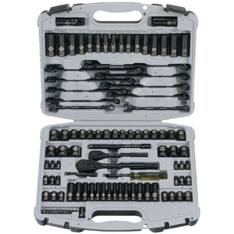 Stanley 99 Piece Black Chrome Socket Set - 92-839