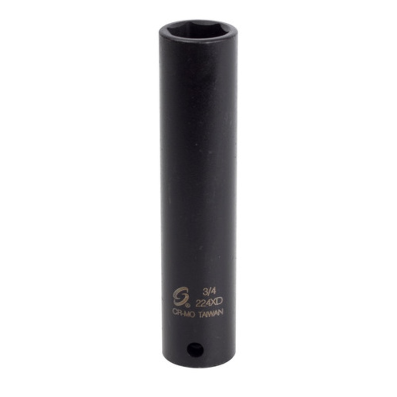 Sunex 1/2 in. Drive 3/4 in. SAE Extra Long Deep Impact Socket - 224XD