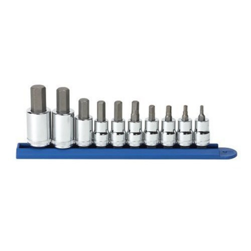 GearWrench 10 pc. 3/8 in. and 1/2 in. Dr. Metric Hex Bit Socket Set - 80578