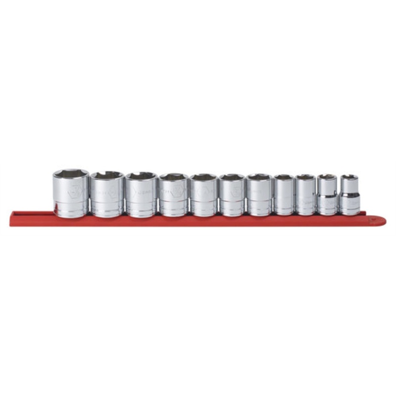 GearWrench 11-Piece 6-Point Standard SAE 1/2 in. Drive Socket Set - 80703