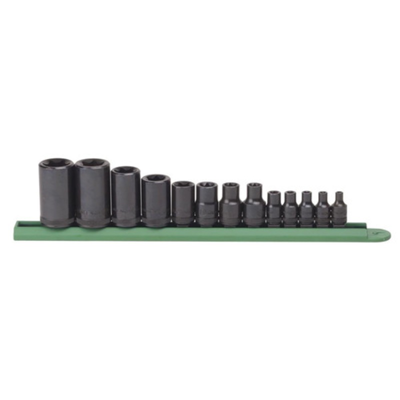 GearWrench 13 Piece 1/4 in., 3/8 in., and 1/2 in. Drive External Torx Socket Set - 80583