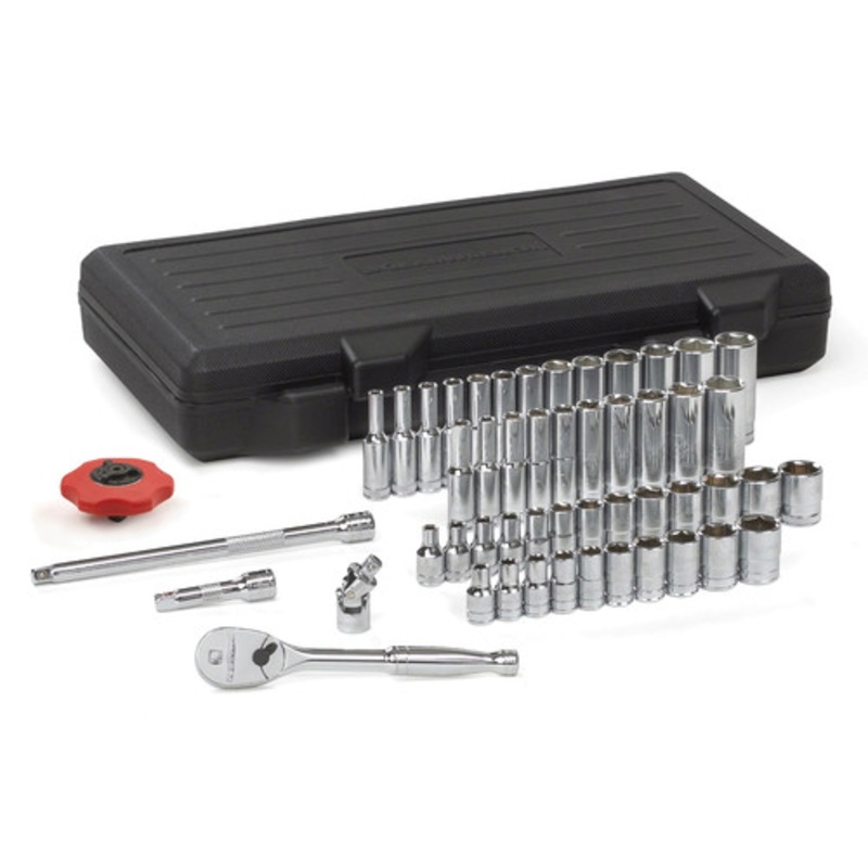 GearWrench 51-Piece 6-Point SAE/Metric 1/4 in. Drive Socket Set - 80300