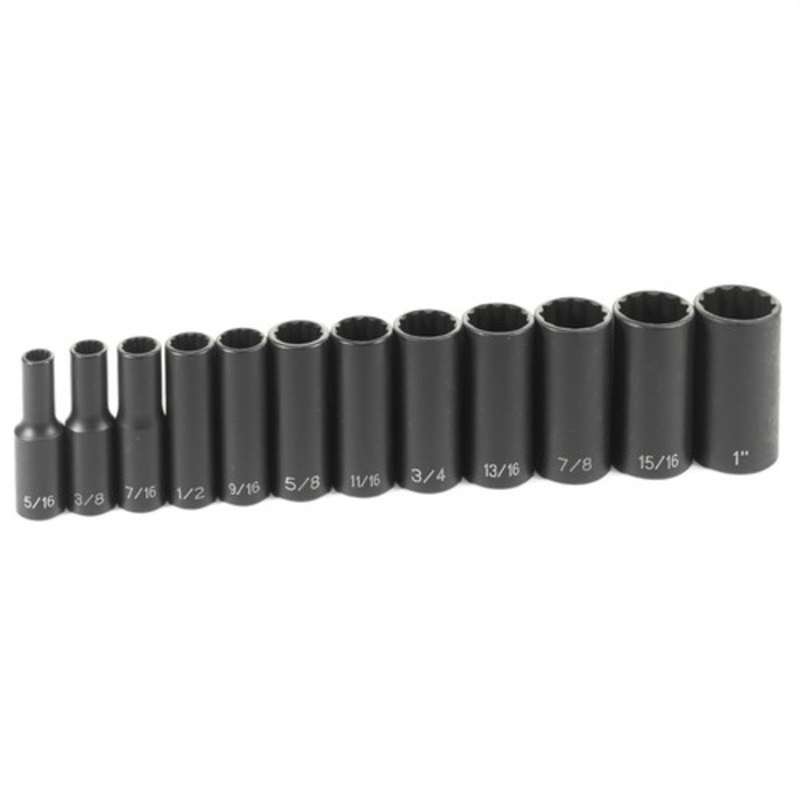 Grey Pneumatic 3/8 in. Drive 12-Piece Deep Set 12 Point - 1202D