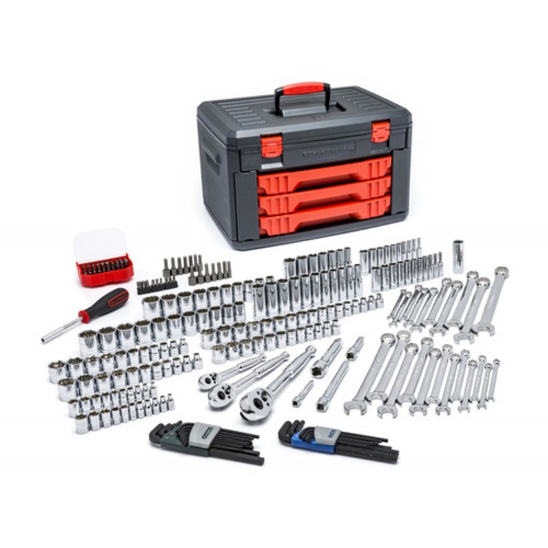 KD Tools 219-Piece Master Tool Set with Drawer Style Carry Case - 80940