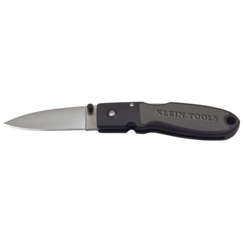 Klein Tools 2-3/4 in. Lightweight Drop Point Blade Lockback Knife with Nylon Resin Handle - 44003