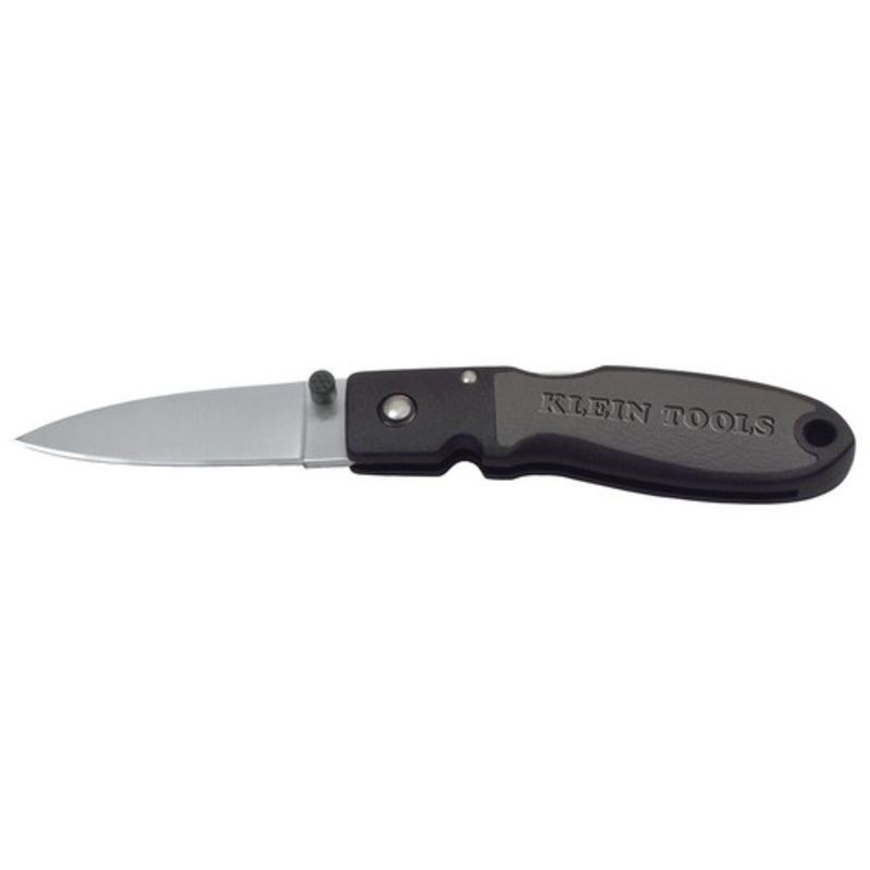 Klein Tools 2-3/8 in. Lightweight Drop Point Blade Lockback Knife with Nylon Resin Handle - 44002
