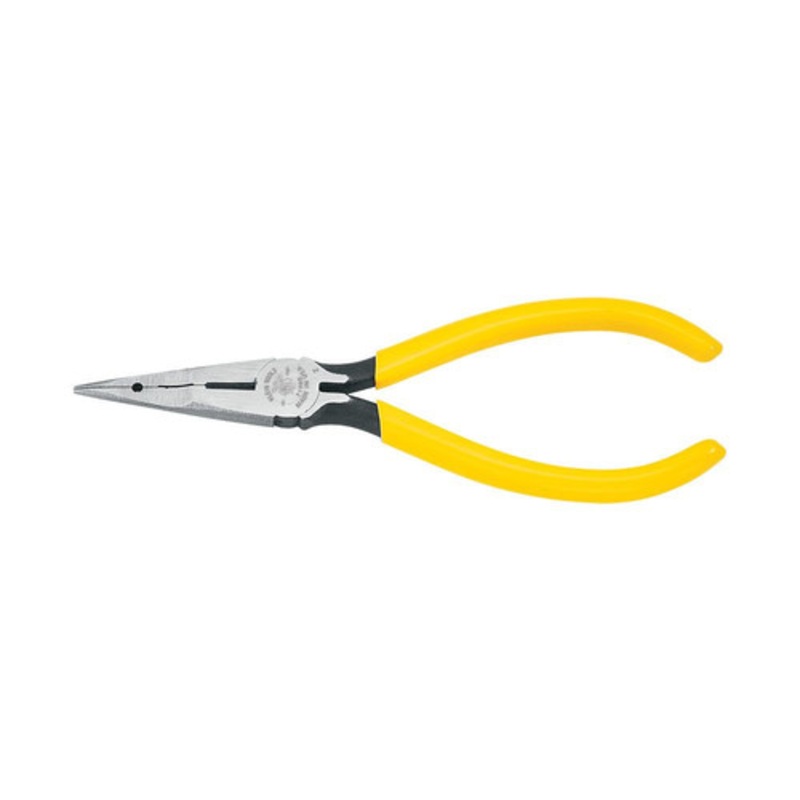 Klein Tools 6-1/2 in. Type L1 Long Nose Pliers with Curved Handles - 71980