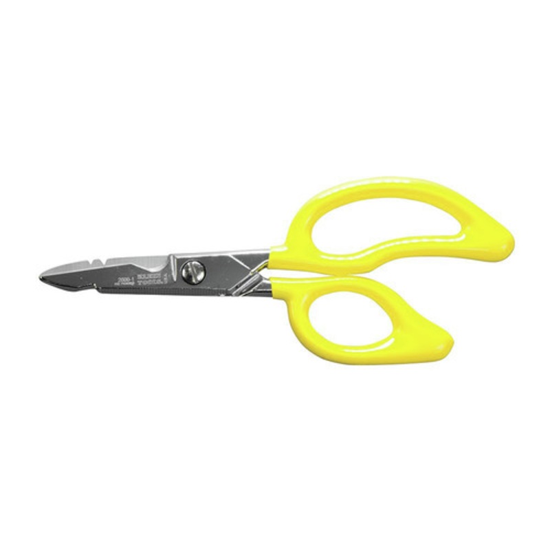 Klein Tools 6.75 in. All-Purpose Electrician's Scissors with Cable Cutting Notch and Serrated Blades - 26001