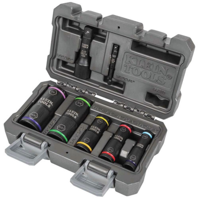 Klein Tools 7-Piece Flip Impact Socket Set - 66070