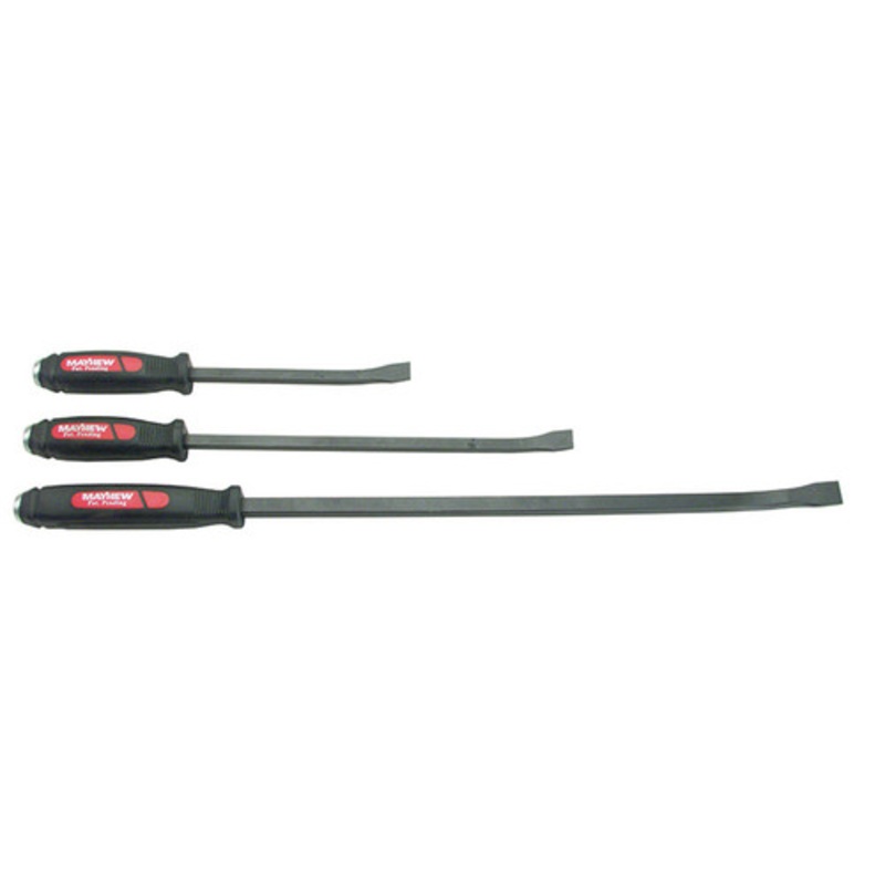 Mayhew 3-Piece Dominator Screwdriver Style Curved Pry Bars (1 Set) - 61355