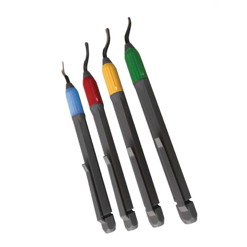 4 PIECE DEBURRING SET