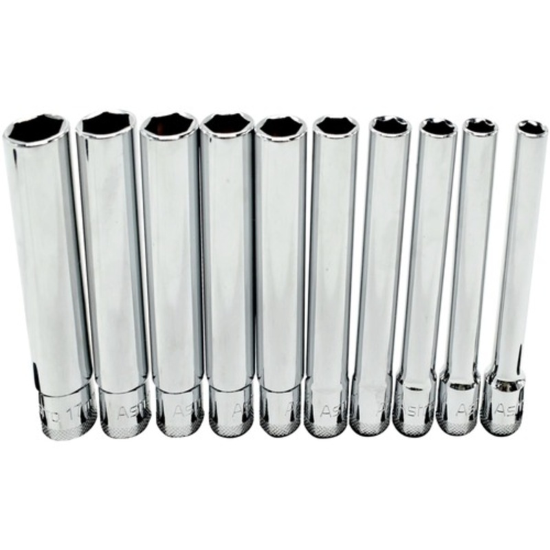 Astro Pneumatic (10-Piece) 3/8 in. Drive Extra Deep Metric Socket Set - 4110