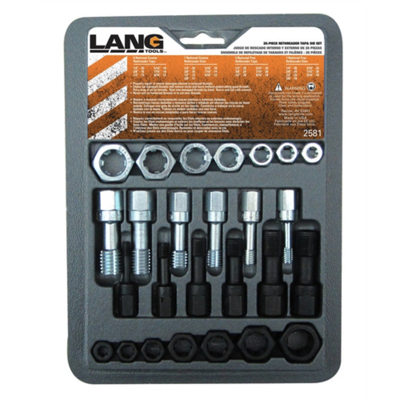 Kastar 26-Piece Thread Restorer Tap and Die Set - 2581