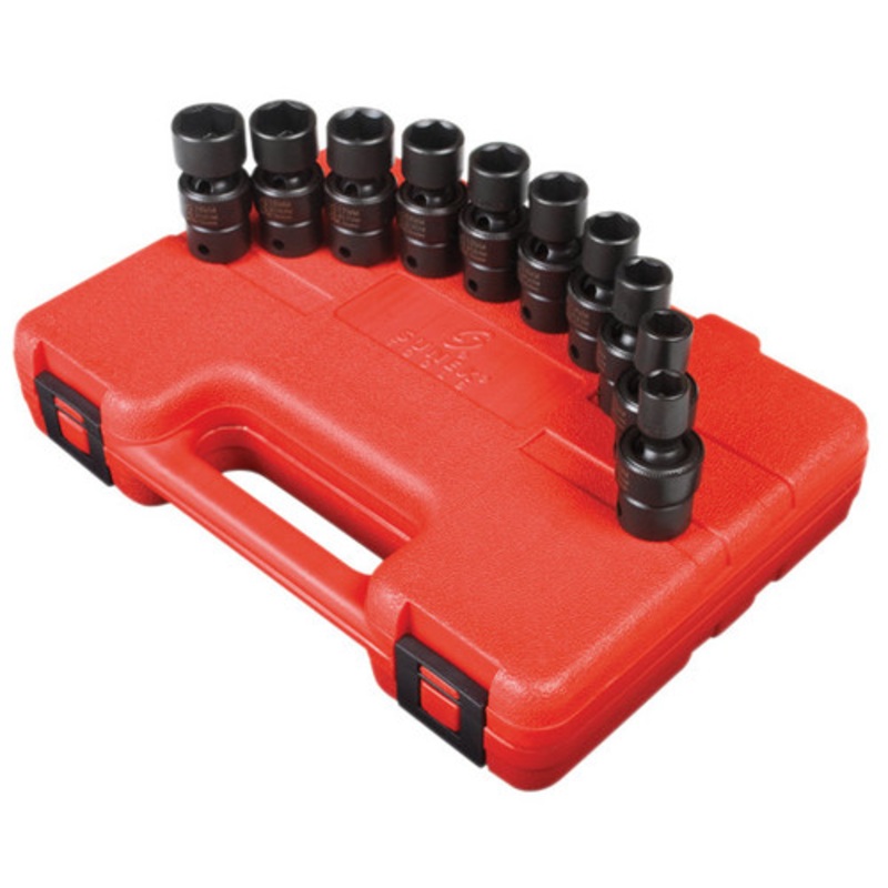 Sunex 10-Piece 3/8 in. Drive Metric Universal Impact Socket Set - 3657