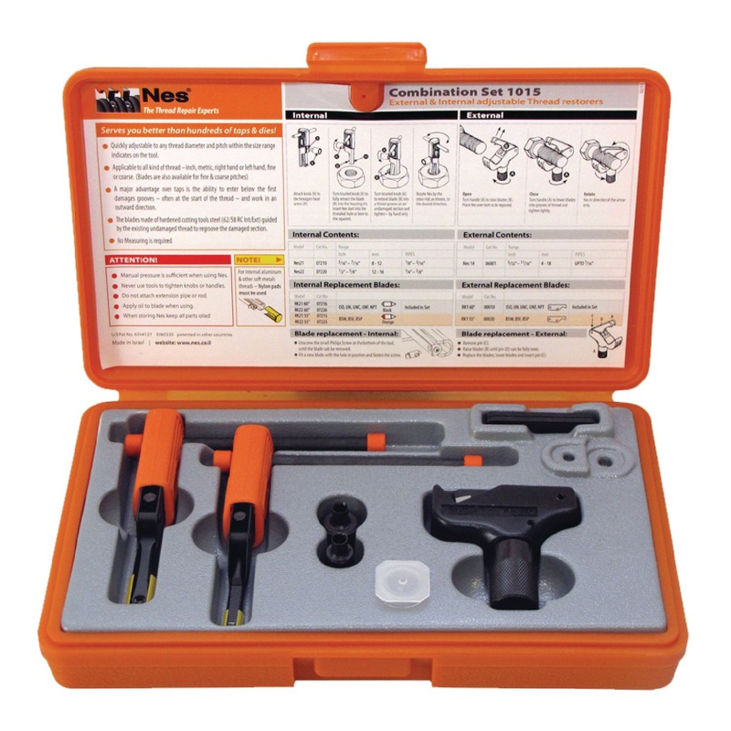 3 PIECE COMBINATION THREAD REPAIR SET