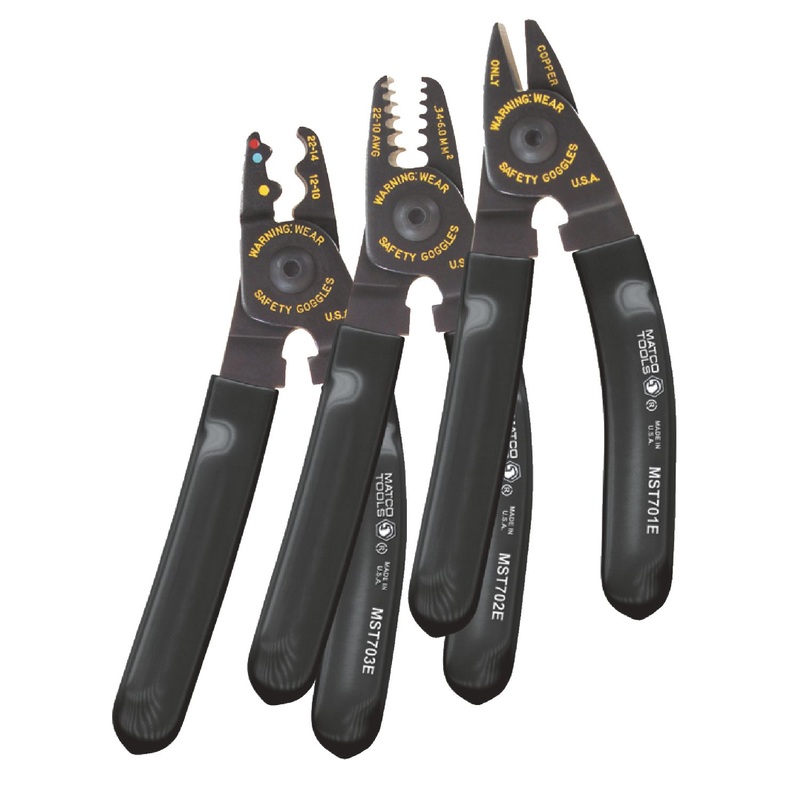 3 PIECE MINI STRIPPER / CUTTER / CRIMPER PLIERS SET