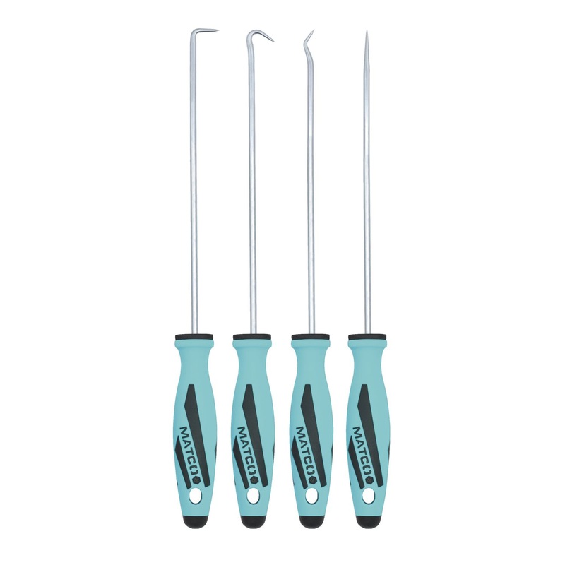 4 PIECE LONG HOOK AND PICK SET - TEAL