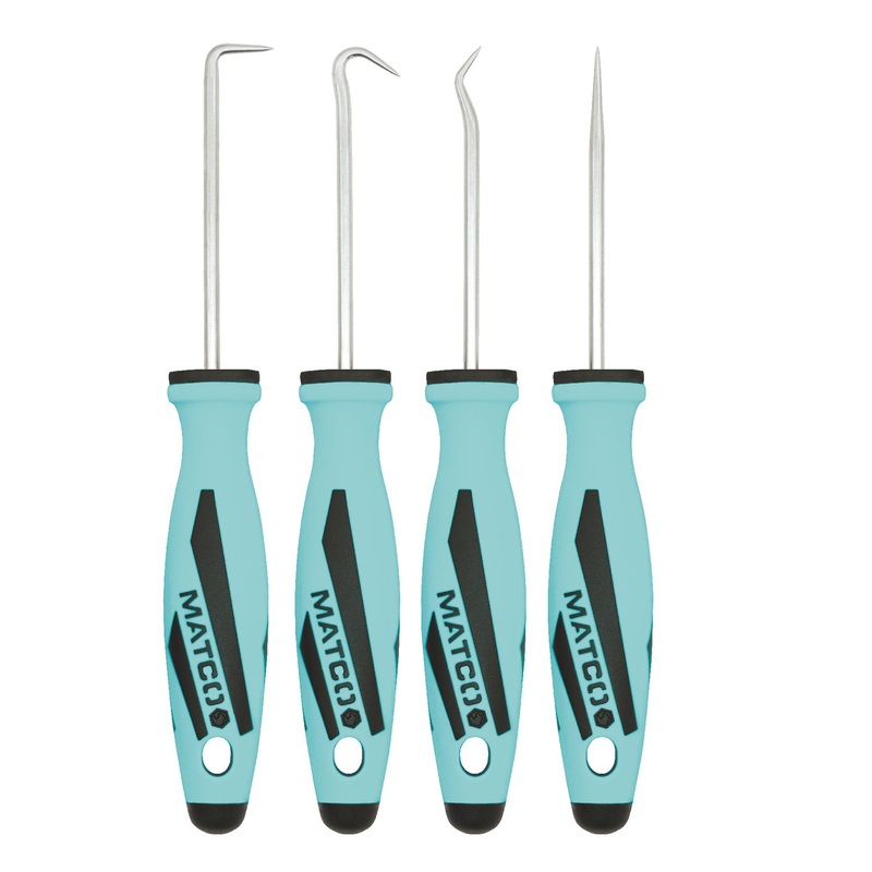 4 PIECE MINI HOOK AND PICK SET - TEAL