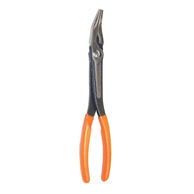 11" SLIP JOINT NEEDLENOSE PLIERS 45 DEGREES