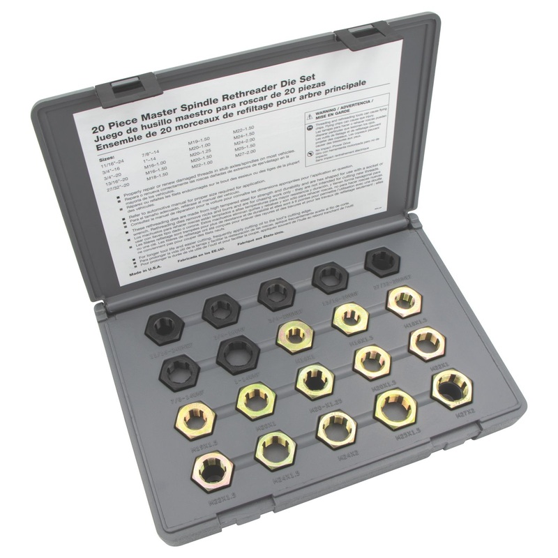 20 PIECE MASTER SPINDLE RETHREAD KIT