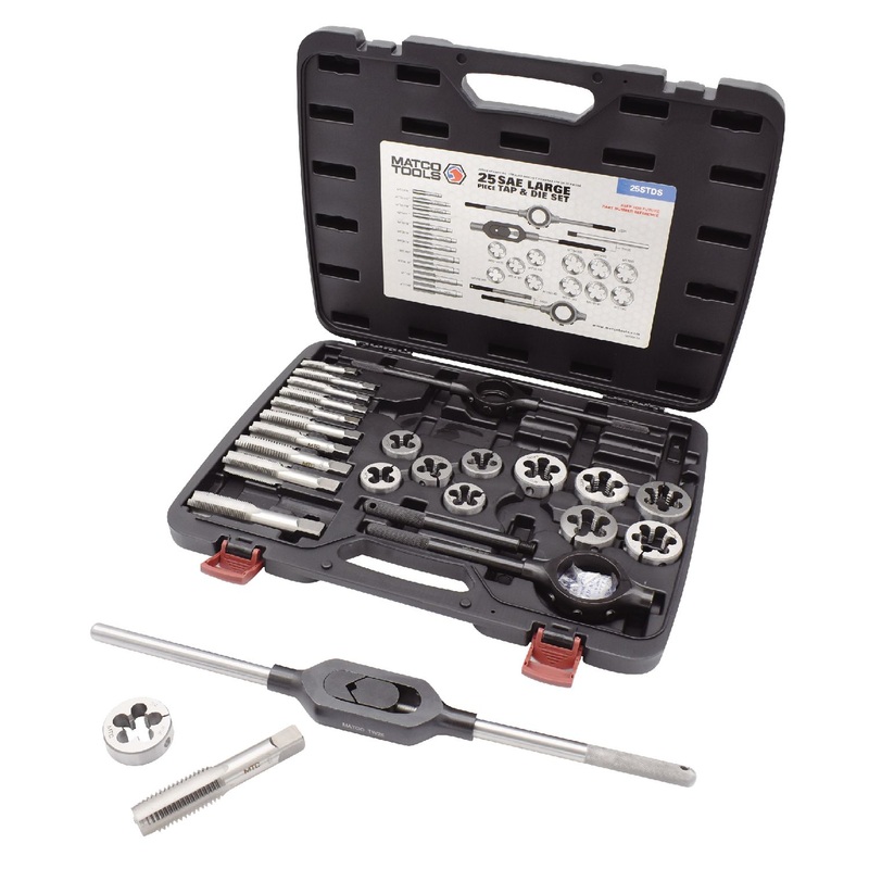 25 PIECE SAE LARGE TAP AND DIE SET