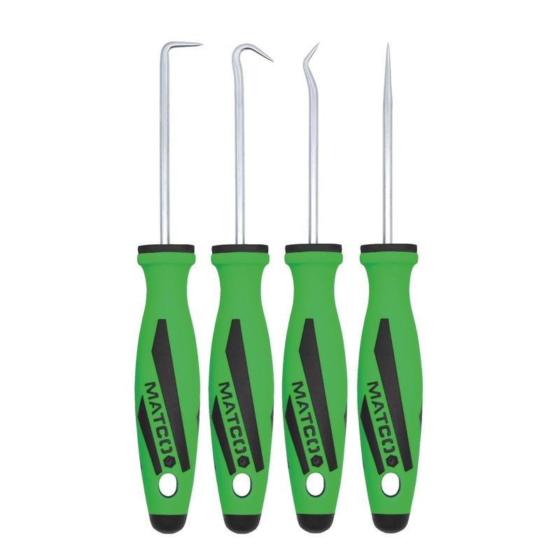 4 PIECE MINI HOOK AND PICK SET - GREEN