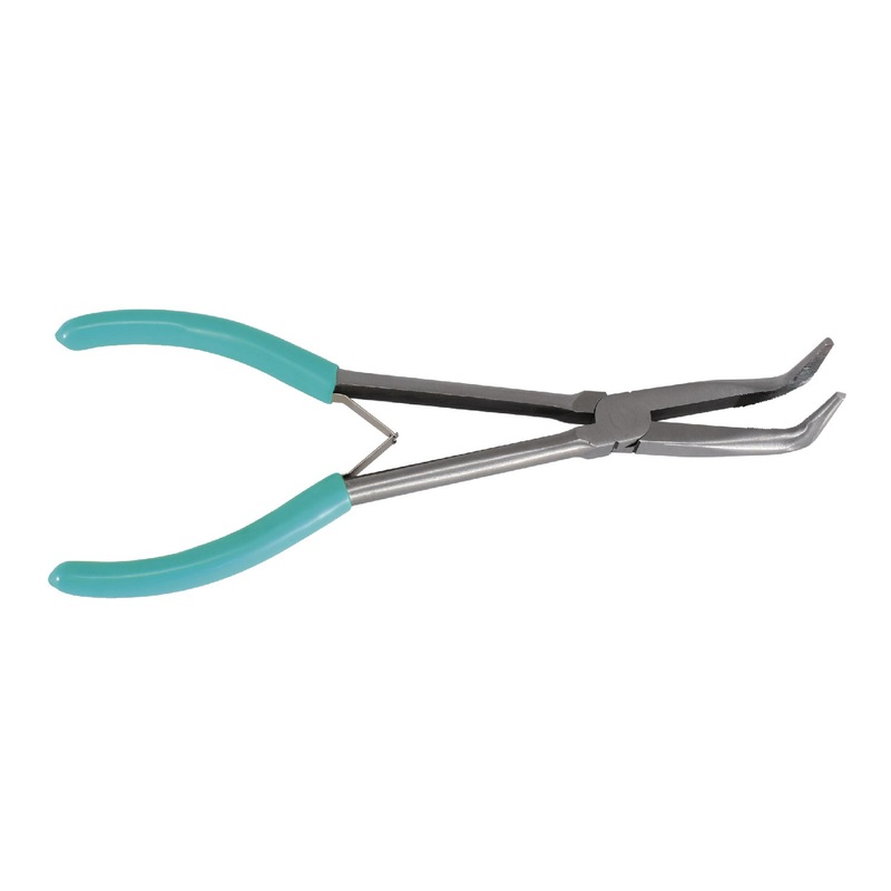 11" LONG NOSE PLIER, BENT 90 TEAL
