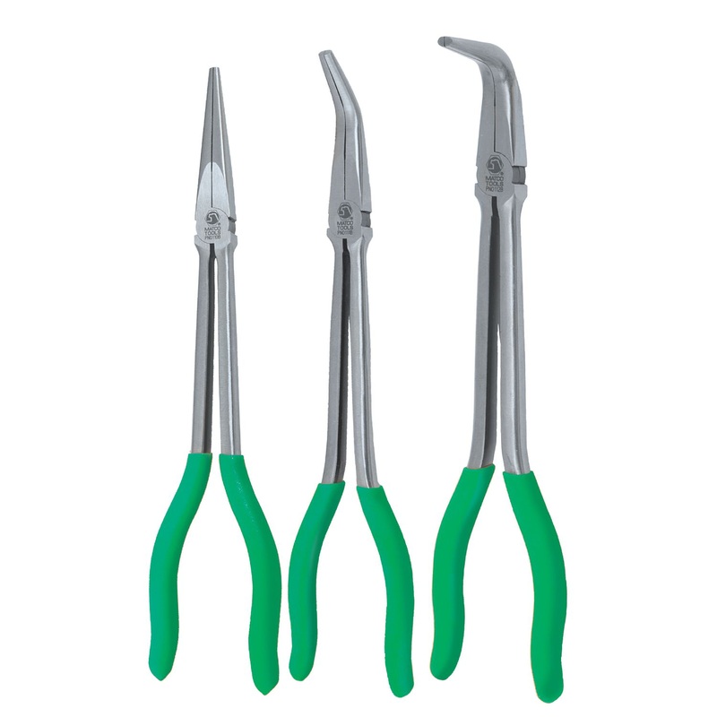 3 PIECE XL GREEN PLIERS SET