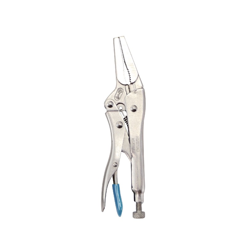 6" LONG NOSE LOCKING PLIERS, BLUE