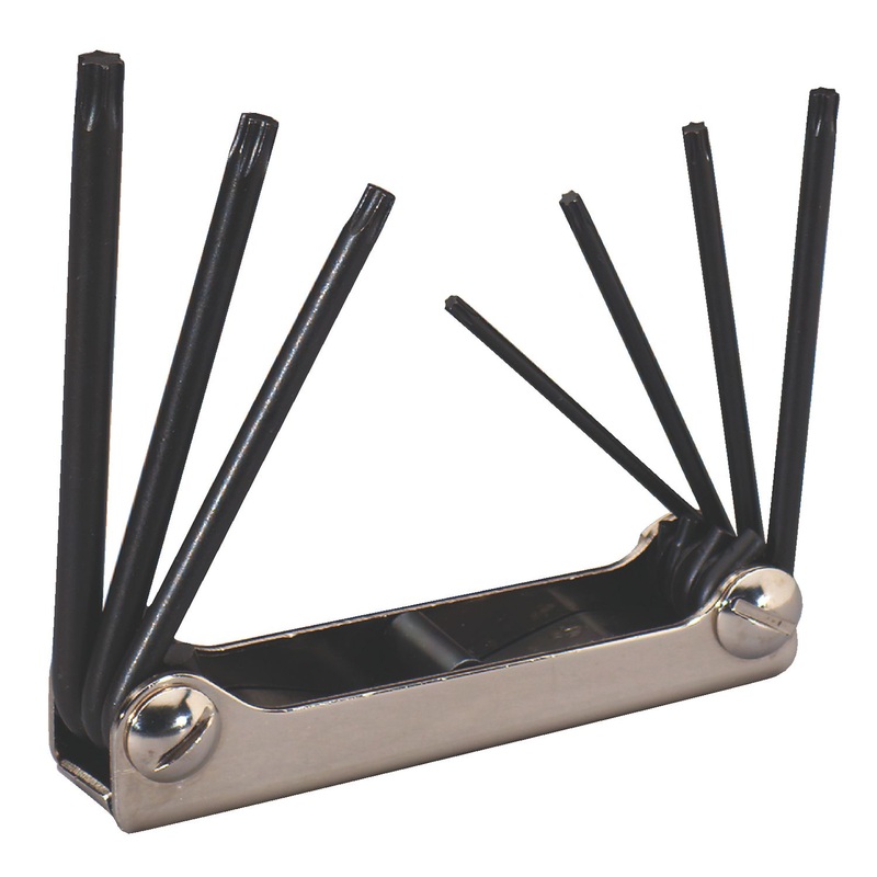 7 PIECE T10-T40 FOLDING TORX KEY SET