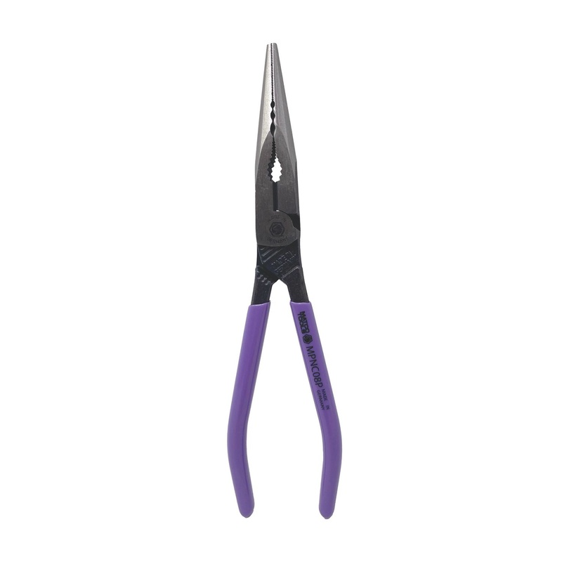 8" LONG NOSE STRAIGHT PLIERS - PURPLE