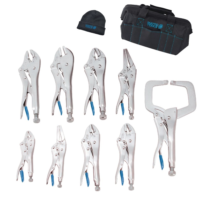 9 PIECE LOCKING PLIERS SET, BLUE