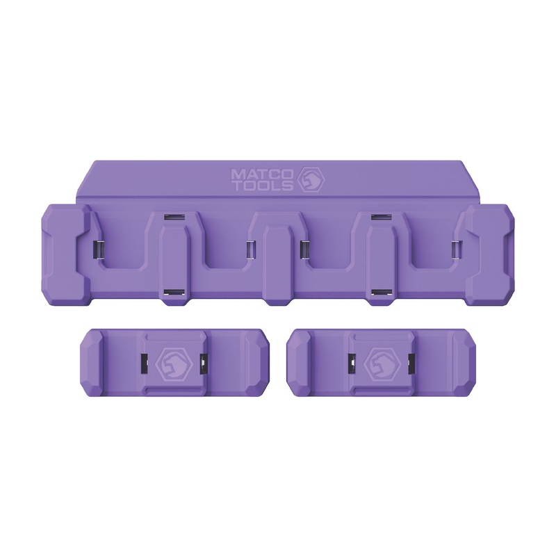 MAGNETIC 3/8" AND 1/2" RATCHET HOLDER 4 SLOT - PURPLE