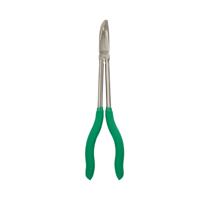 11" EXTRA LONG 90 NEEDLE NOSE PLIERS - GREEN