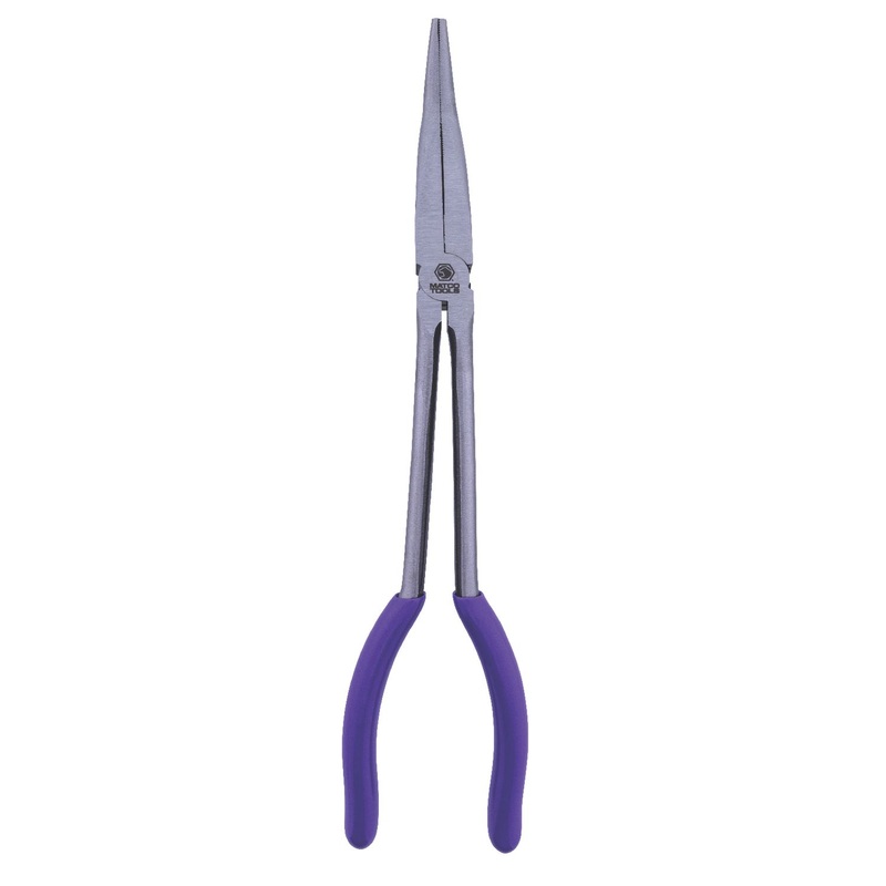11" LONG REACH 45 DEGREE BENT NOSE PLIERS - PURPLE