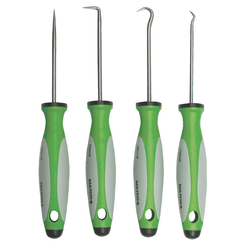 4 PIECE GREEN HOOK AND PICK SET