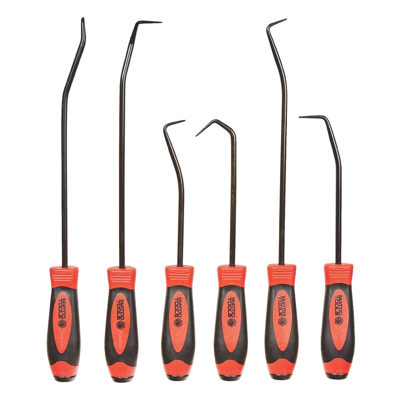 6 PIECE HOOK AND PICK SET - RED