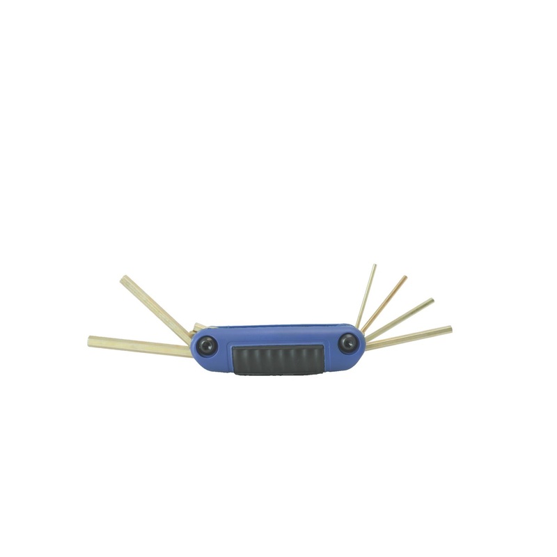 ERGONOMIC FOLDING HEX KEY SET: 7 PIECE METRIC SET - 1.5 MM - 6 MM