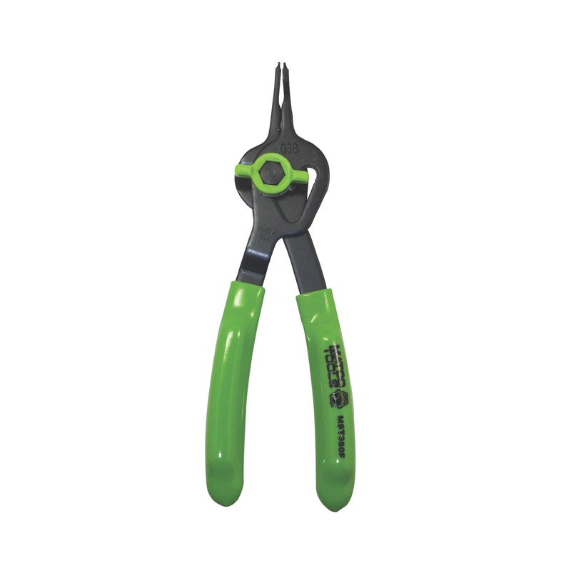 .038" CONVERTIBLE FIXED TIP FLUORESCENT SNAP RING PLIERS - 0
