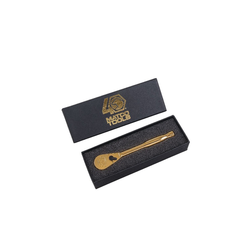 1/4" DRIVE 5" EIGHTY8 TOOTH FIXED 40TH ANNIVERSARY RATCHET - GOLD